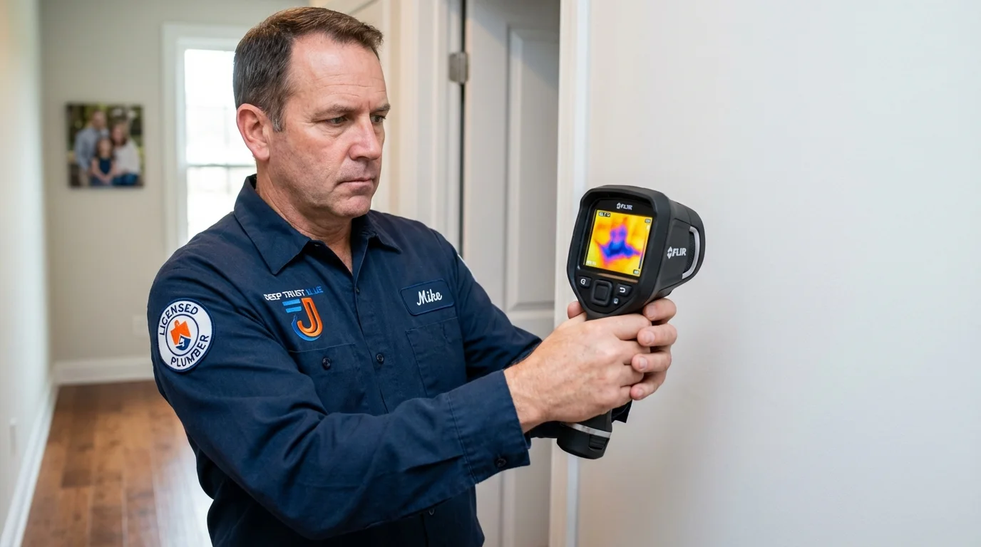Thermal imaging leak detection by Johns Plumbing LLC in Ferdinand